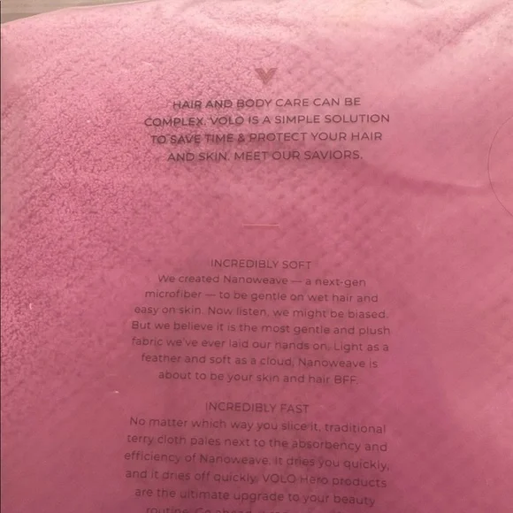 Volo Hero Hair & Body Care Towel in Pink - Picture 2 of 2